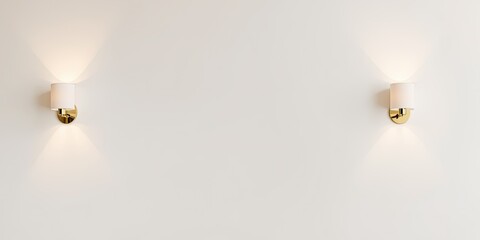 Two Wall Lights, Gentle Glow,  Clean Design