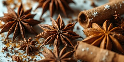 Warm Spice Combination: Star Anise and Cinnamon
