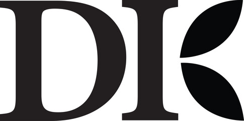 DK letter modern logo design