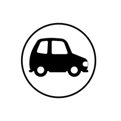 Minimalist car vector, Travel Project, Car silhouette. Symbols and icons