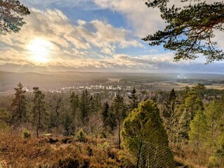 sonnenuntergang am berg