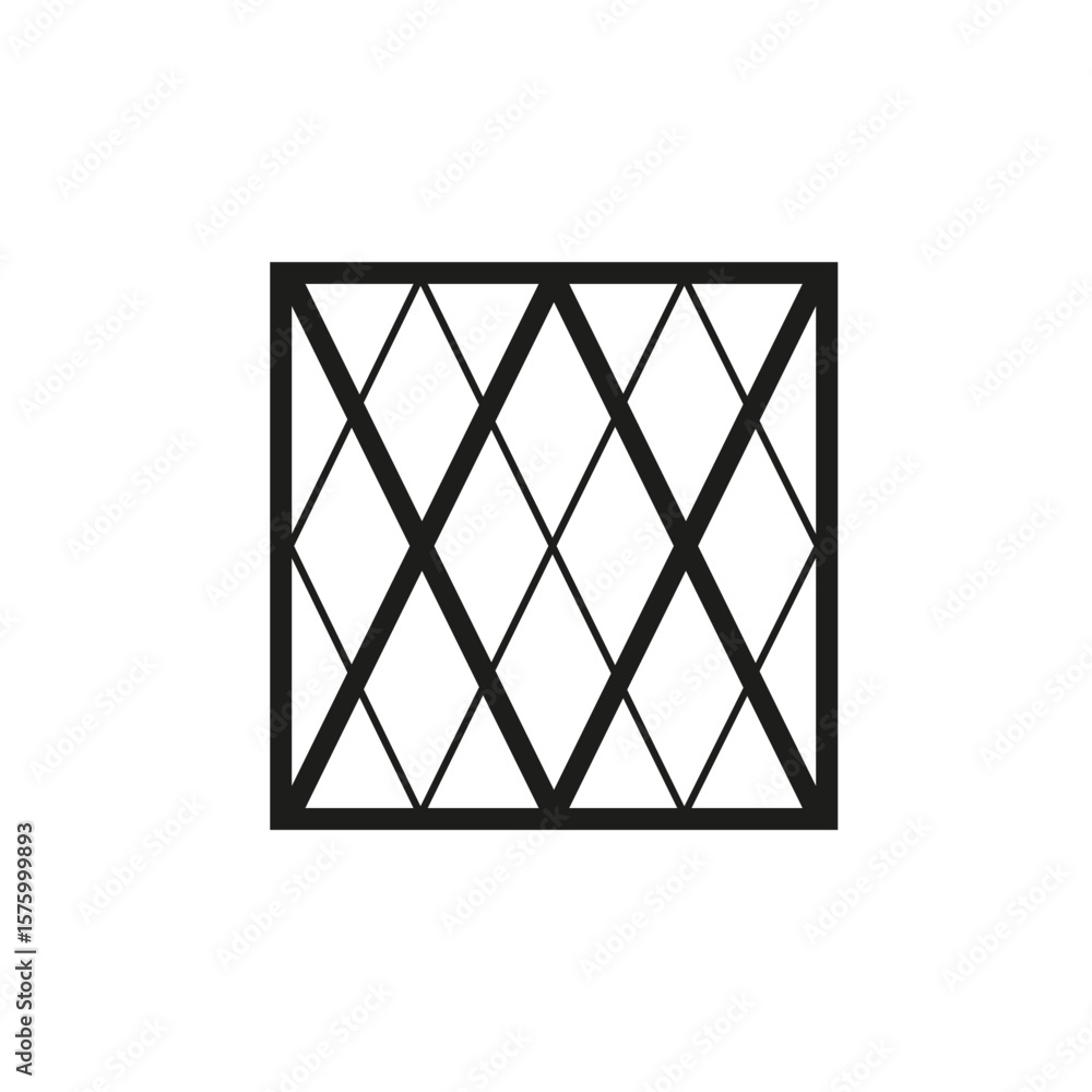 Aufkleber geometric square logo icon. square concept vector design with minimalistic linear style