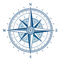 Nautical Compass Rose A Guide to Direction isolated on transparent background