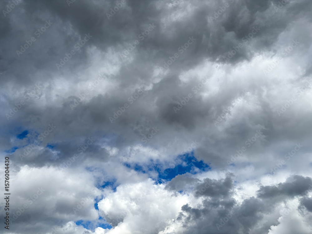 Wall mural layer of clouds on the sky.