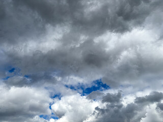 Layer of clouds on the sky.