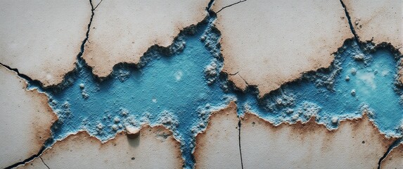 teal painted torn paper ripped in the middle isolated on a white background, 3d renders