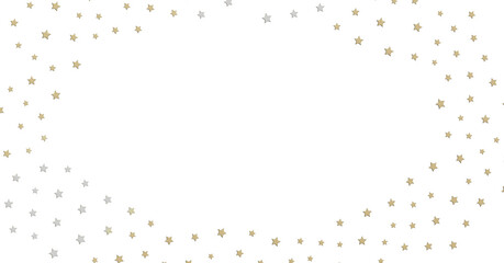 Gold and Silver Stars Frame