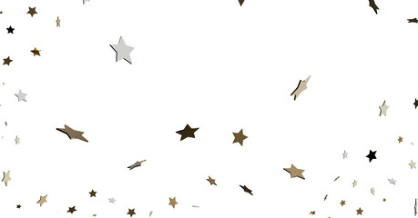 Falling Stars White Background