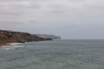Cliffside Atlantic Coastline near Azenhas do Mar, Portugal