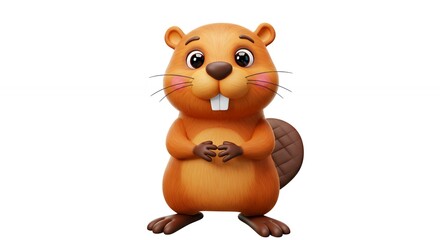 Cartoon beaver illustration