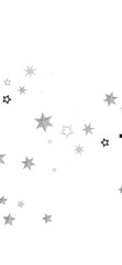 Simple background image featuring gray and black stars scattered on a white backdrop.