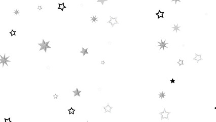 Obraz premium Simple white background with scattered gray and black stars. Perfect for various design projects.