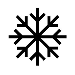 Geometric Snowflake Design Elegant Black and White Winter Pattern Graphic