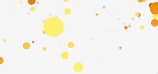 Abstract background with yellow and gold bokeh circles. Perfect for celebrations.