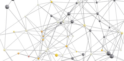 Stock photo of abstract network connection with dots and lines. Ideal for technology, communication, and connection concepts.