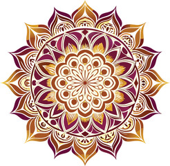Adobe Illustrator Artwork Circle mandala with vibrant, vintage colors. Colorful card, wallpaper. Relax and meditation poster.