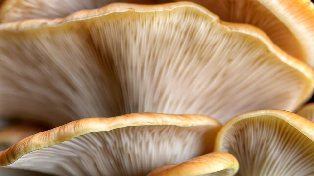 Close-up of mushroom gills