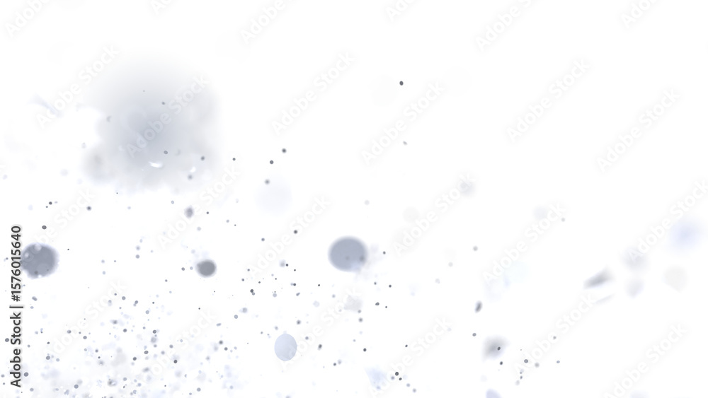 Aufkleber abstract background with light gray particles floating on white. perfect for overlay.