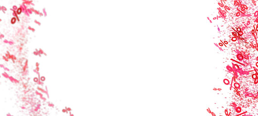 Abstract background with pink percentage symbols. Perfect for sale banners and promotions.
