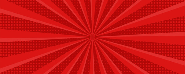 Obraz premium Comic background with red color