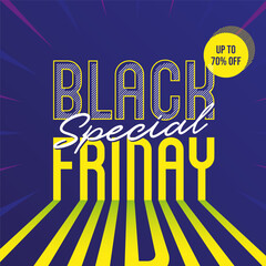 Bold, eye-grabbing, and built for impact—this Black Friday banner bursts with urgency and style. Ideal for e-commerce brands, promotional campaigns, and seasonal advertising that needs to convert fast