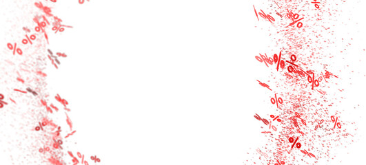 Abstract background with red percentage symbols. Perfect for sale banners, marketing materials, and discount promotions.