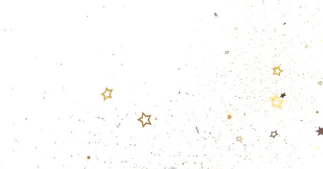 Golden Stardust Cascades in Mesmerizing 3D Rain Illustration