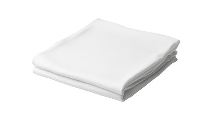 white folded square t shirt mockup on white background