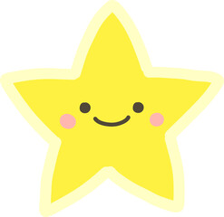Cute smile star