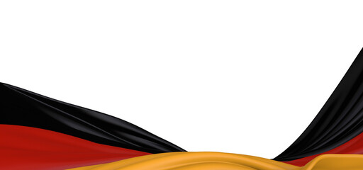 The colors of the German flag waving proudly