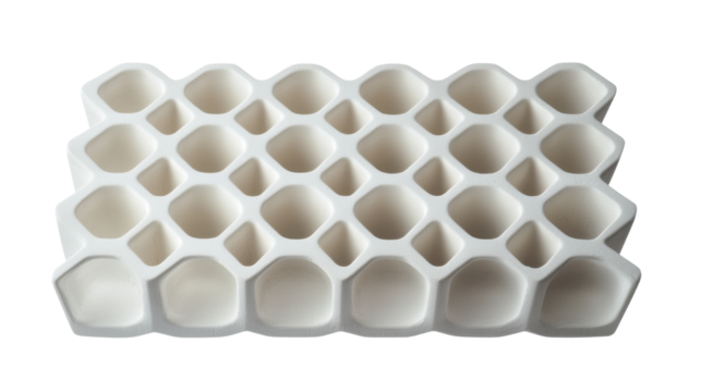 white honeycomb hexagon texture on white background - Powered by Adobe