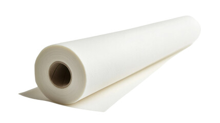 Fototapeta premium white paper towel roll cut out on white background