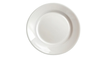 white ceramic plate on white background
