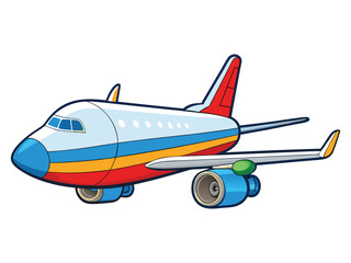 Flying Air Plaine Vector Design.