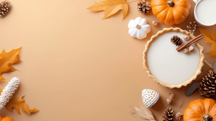 Charming Autumn Table Decor with Pumpkins Candles and Seasonal Accents