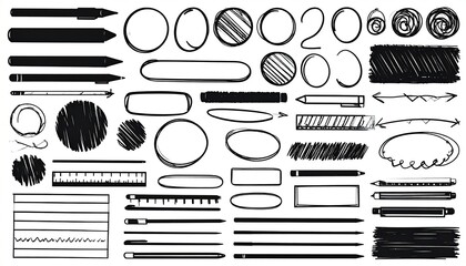 Hand-drawn graphic elements (12)