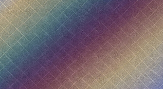Colorful Diagonal Grid Background with Retro Gradient and Digital Mesh Texture Wallpaper