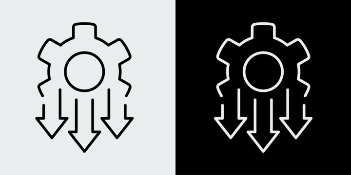 Production decrease icon