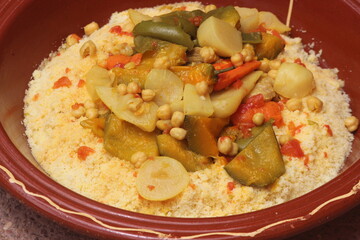 Fresh Couscous Close Up