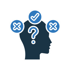 Assumption mixed color icon