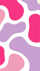 Abstract Pink and Purple Organic Shapes A Visually Appealing Design Featuring Fluid Forms and Pastel Hues