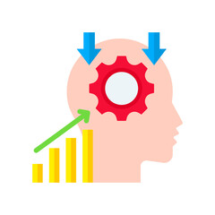 Inference flat color icon