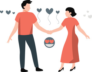 Husband wife are dancing.