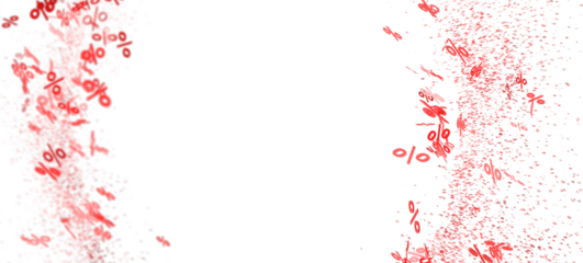 Abstract background with red percentage symbols. Perfect for sale banners and promotions.