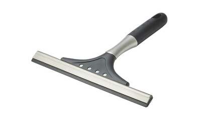 Obraz premium Ergonomic window cleaning squeegee tool isolated on a transparent background cleaning tool