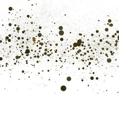 Celestial Celebration: Radiant 3D Illustration of Celestial gold Confetti