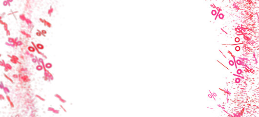 Abstract background with pink percentage signs. Perfect for sales, discounts, promotions.