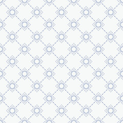 Seamless Thai Pattern Background in Gold and Red