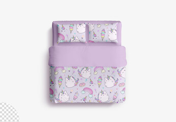 Bedding Set Bed Linen Mockup