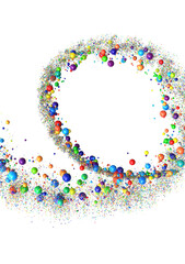 confetti png. Gold confetti falls from the sky. Glittering confetti on a transparent background. Holiday,